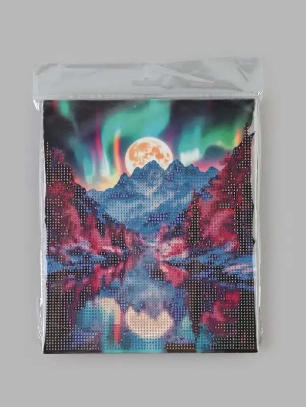 Алмазная мозаика &laquo;Лунный пейзаж&raquo; 21&times;25 см, с мольбертом