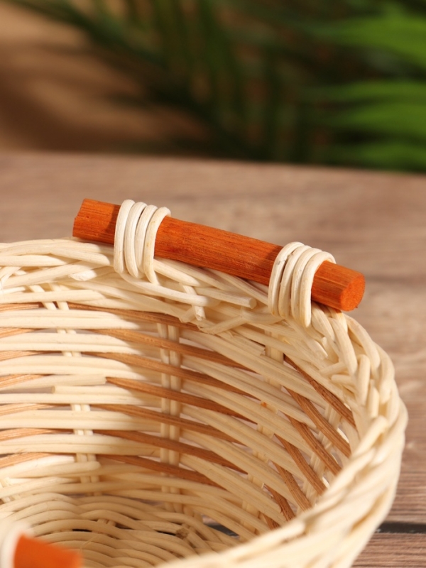 Корзина плетеная 16x15x8 см, ротанг