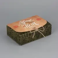 Подарочная коробка сборная с окном «Мужская», 16.5×11, 5×5 см Подарочная коробка сборная с окном «Мужская», 16.5×11, 5×5 см