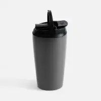 Термостакан с двумя поильниками Duetta, серый Термостакан с двумя поильниками Duetta, серый