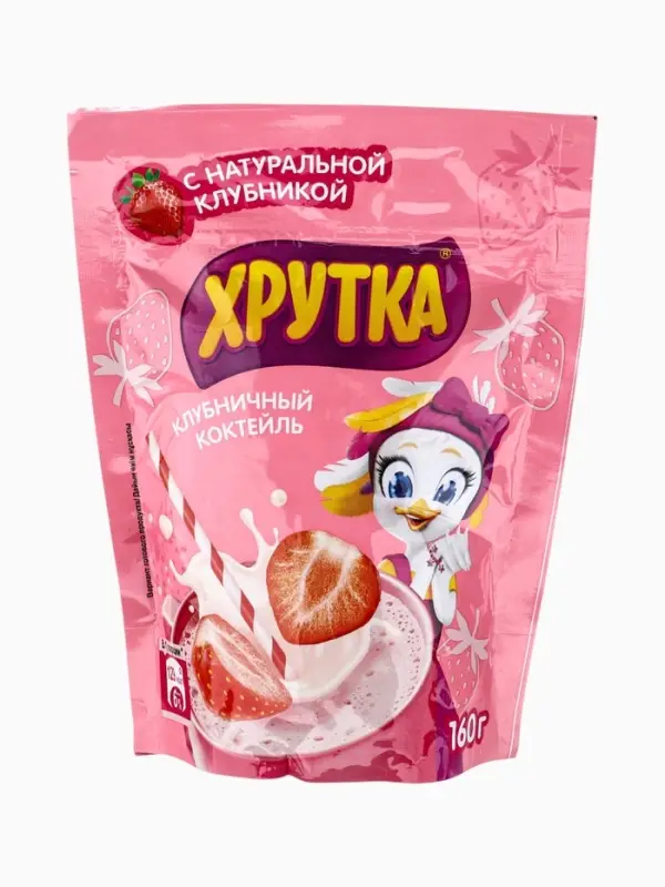 Смесь сухая для напитка &laquo;Хрутка&raquo;, клубничный коктейль 160 г
