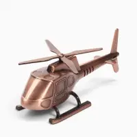 Фигура интерьерная &laquo;Вертолёт&raquo;, 12.5&times;8&times;4.5 см, медный