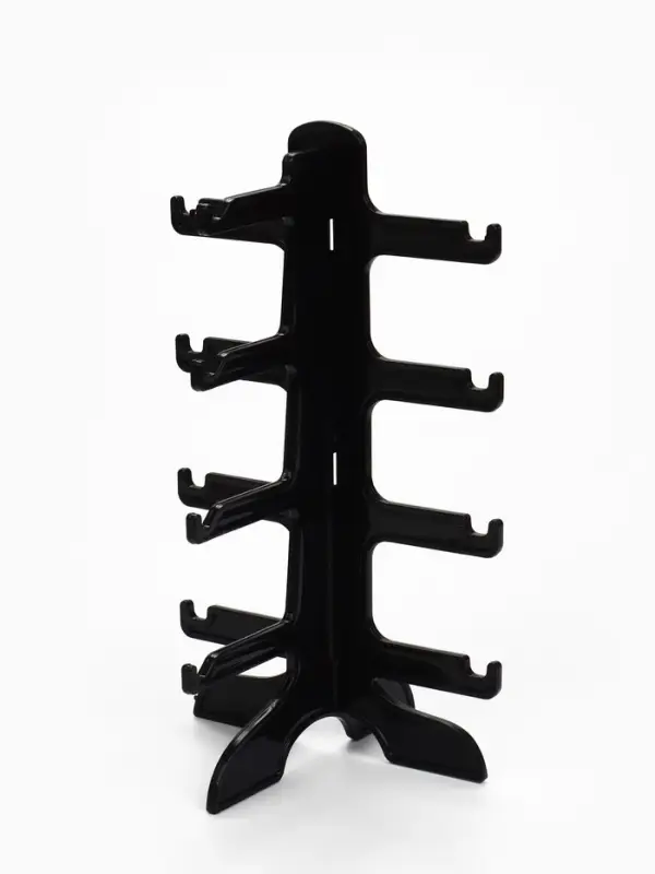 Подставка под очки, 4 места, 16&times;14.5&times;25.5 см, чёрная