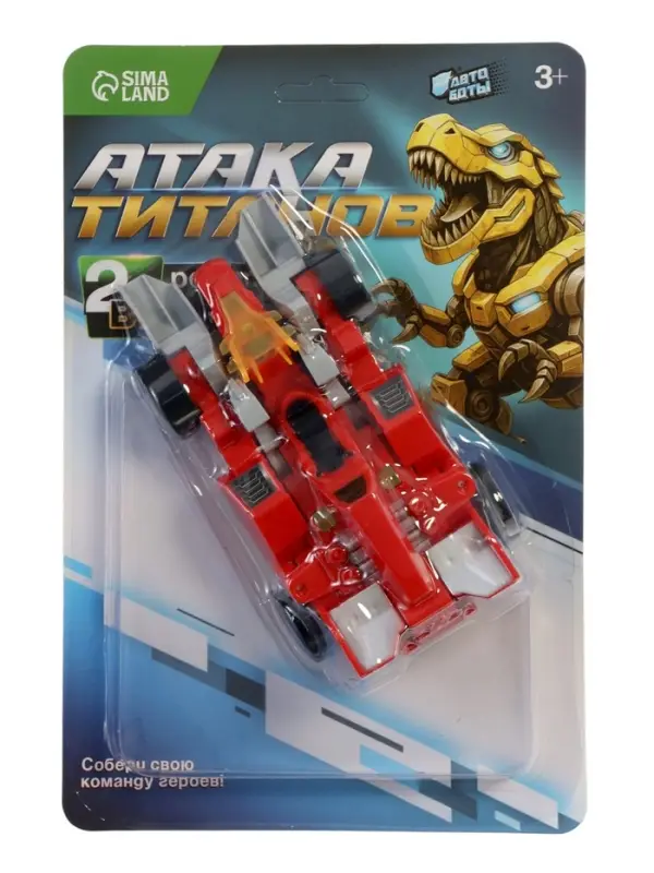 Робот с трансформацией &laquo;Динобот&raquo;, световые и звуковые эффекты, цвета красный