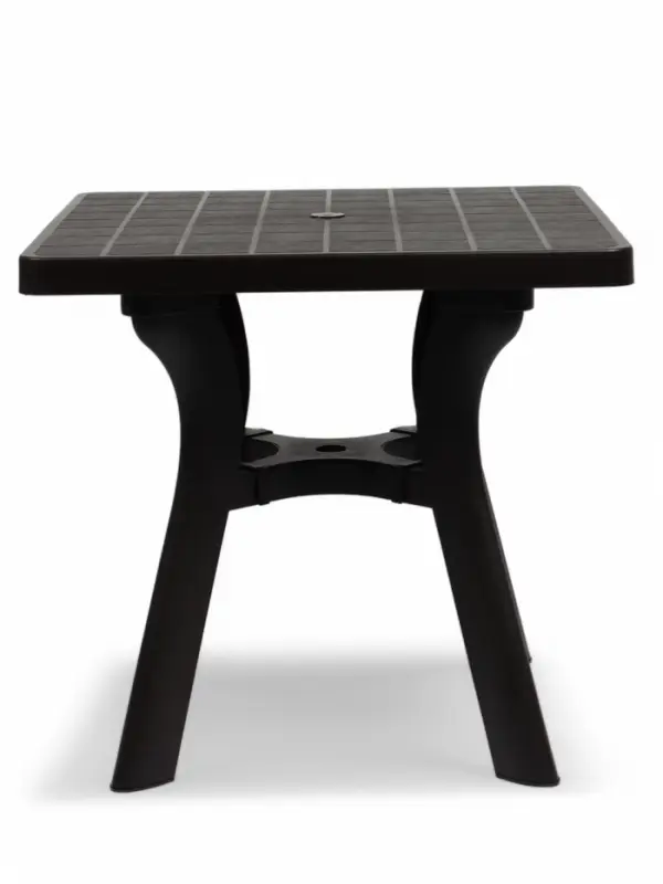 Стол квадратный &laquo;Атлант&raquo;, 80&times;80&times;76.5 см, пластиковый, коричневый