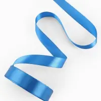Лента атласная, 20 мм, 23±1 м, лазурно-синяя №97