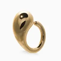 Кольцо пластик "Капля Бо", р-р 17, цвет золото Кольцо пластик "Капля Бо", р-р 17, цвет золото