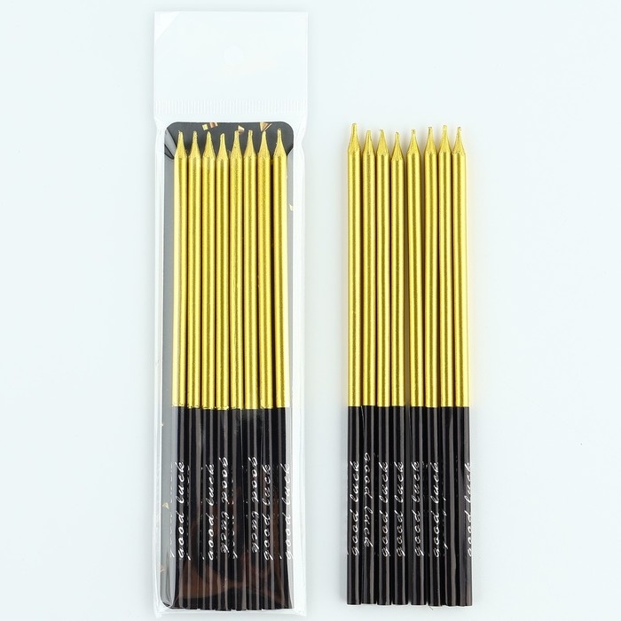 Свечи для торта «В твой особенный день», золото, 8 шт, 14,9 х 0,5 см Свечи для торта «В твой особенный день», золото, 8 шт, 14,9 х 0,5 см