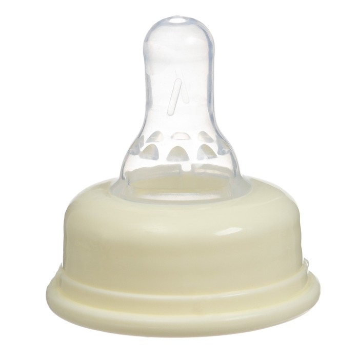 Бутылочка для кормления Basic, классическое горло, стекло, медленный поток., 60 мл., от 0 мес., цвет белый
