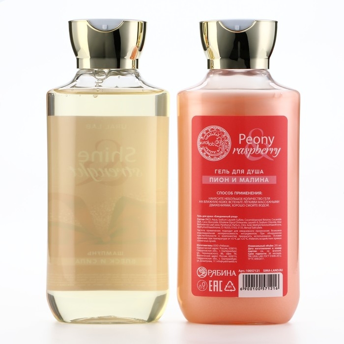 Подарочный набор косметики, гель для душа 295 мл и шампунь для волос 295 мл, FLORAL & BEAUTY by URAL LAB Подарочный набор косметики, гель для душа 295 мл и шампунь для волос 295 мл, FLORAL & BEAUTY by URAL LAB