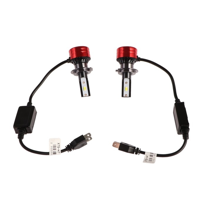 Автолампа светодиодная Н7, 12 В, 30 Вт, 2160 Лм, провод 20 см, свет белый, 2 шт Автолампа светодиодная Н7, 12 В, 30 Вт, 2160 Лм, провод 20 см, свет белый, 2 шт