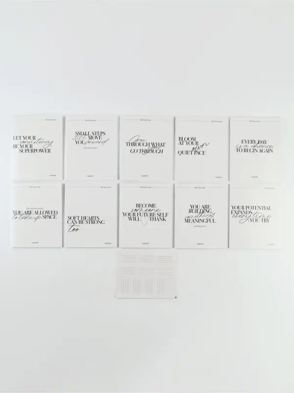 Тетради в клетку, 48 л., набор из 10 шт., блок №1 White color