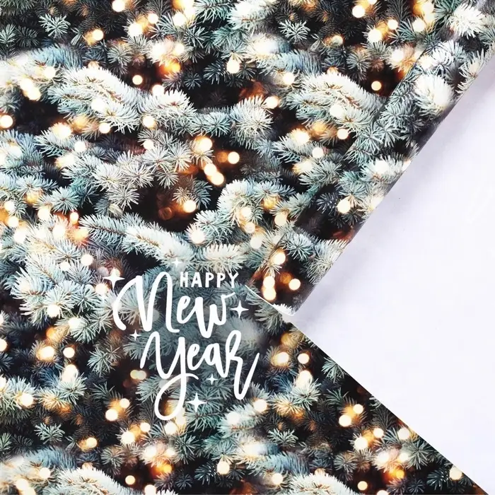 Упаковочная бумага на Новый год &laquo;Лес чудес&raquo;, 70&times;100 см, глянцевая