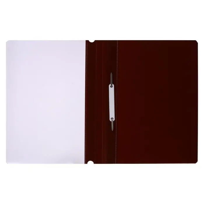 Папка-скоросшиватель Calligrata, А4, 120 мкм, коричневая, прозрачный верх Папка-скоросшиватель Calligrata, А4, 120 мкм, коричневая, прозрачный верх