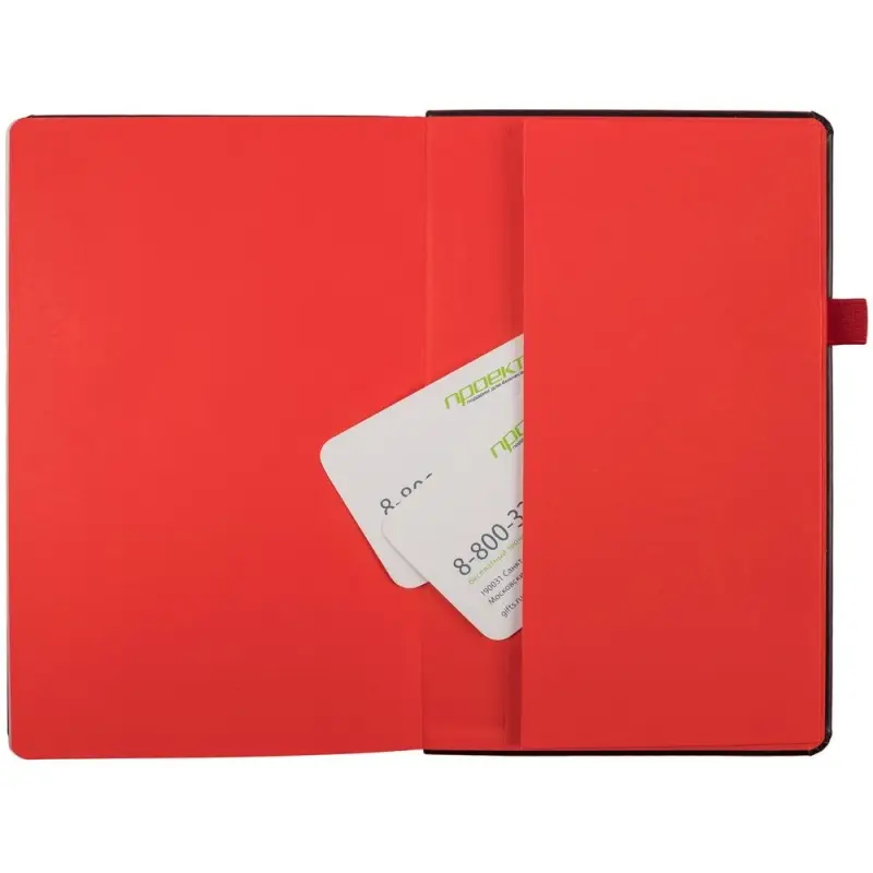 Ежедневник Ton Black, недатированный, черный с красным Ежедневник Ton Black, недатированный, черный с красным