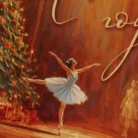 Открытка &laquo;С Новым годом!&raquo;, балерина, 12&times;18 см