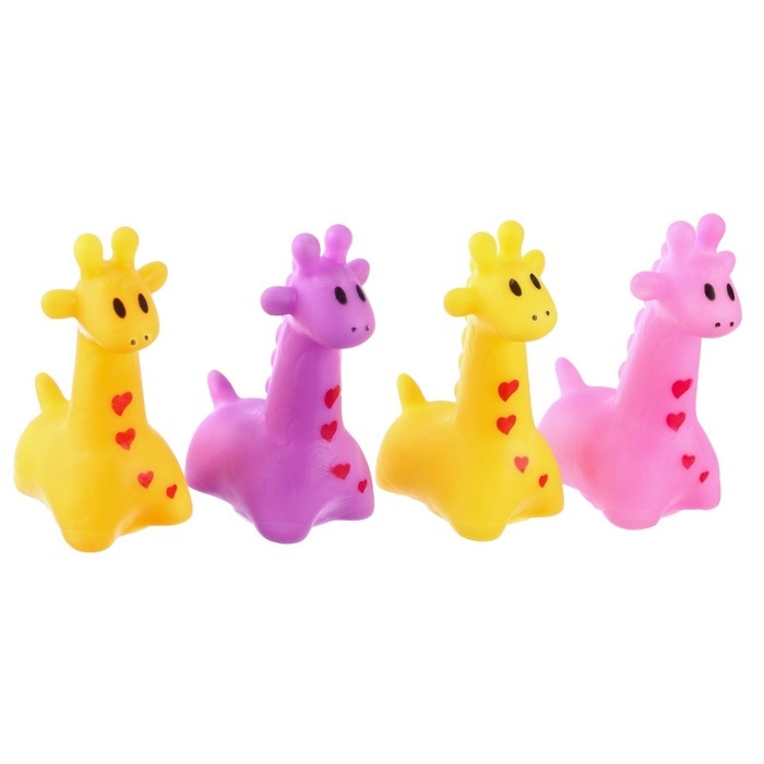 Резиновая игрушка для ванны «Жирафик», 7 см, с пищалкой, цвет МИКС, 1 шт, Крошка Я Резиновая игрушка для ванны «Жирафик», 7 см, с пищалкой, цвет МИКС, 1 шт, Крошка Я