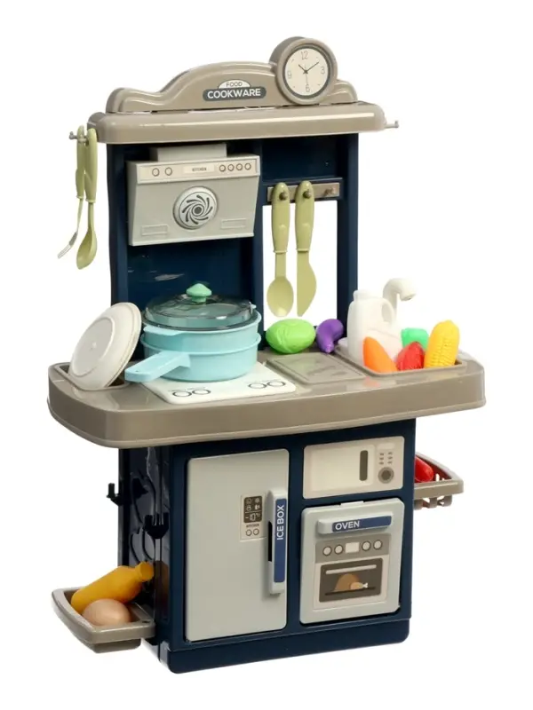 Игровой набор Игровой набор" Кухня" 22 предмета, вода из крана, 46 см