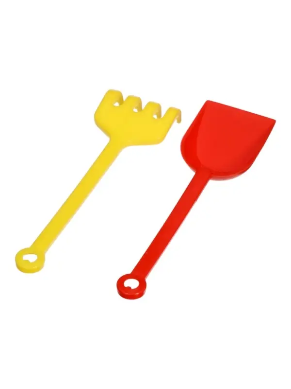 Песочный набор №101 ведро-цветок 0,3 л, сито, грабли, совок 01801