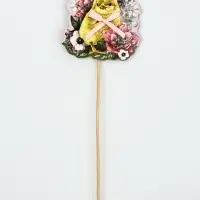 Топпер деревянный для украшения кулича &laquo;Цыплёнок&raquo; на пасху, 6.2&times;6.2 см