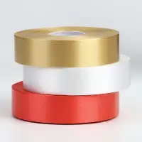 Лента для декора и подарков, МИКС белый, золотой, красный, 2 см &times; 45 м&plusmn;5%