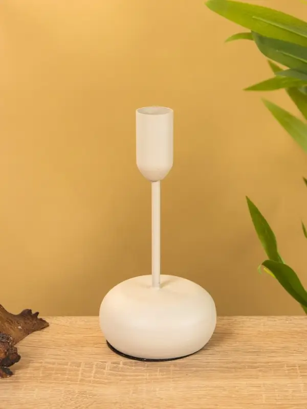 Подсвечник на 1 свечу текстурный  Подсвечник на 1 свечу текстурный "Фисташковый" 8х8х15,5 см