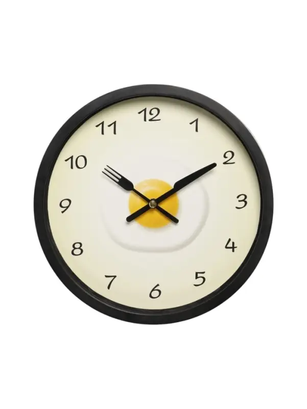 Часы настенные классические &laquo;Яичница&raquo;, серия: Кухня, бесшумные, плавный ход, d=23 см