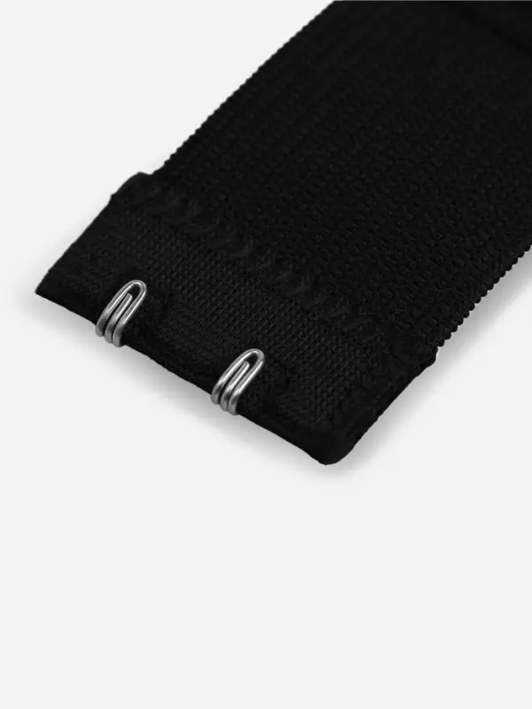 Застёжка для бюстгальтера, удлинитель, 3 ряда 2 крючка, 3.2&times;10.5 см, 5 шт., чёрная