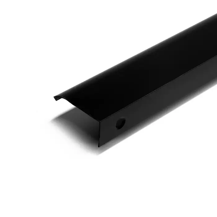 Ручка профильная мебельная торцевая CAPPIO RT002BL, L=800 мм, м/о 768 мм, чёрная