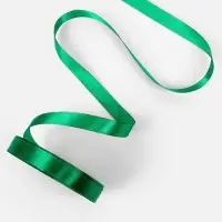 Лента атласная, 12 мм, 23&plusmn;1 м, насыщенно-зелёная №С1123