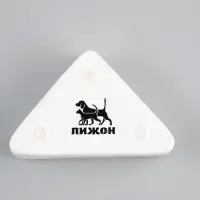 Миска, 75 мл, 9.5&times;6&times;2 см, угловая, керамика, белая