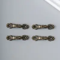 Ручка для шкатулки металл, набор 4 шт., 4.2&times;0.7&times;0.5 см