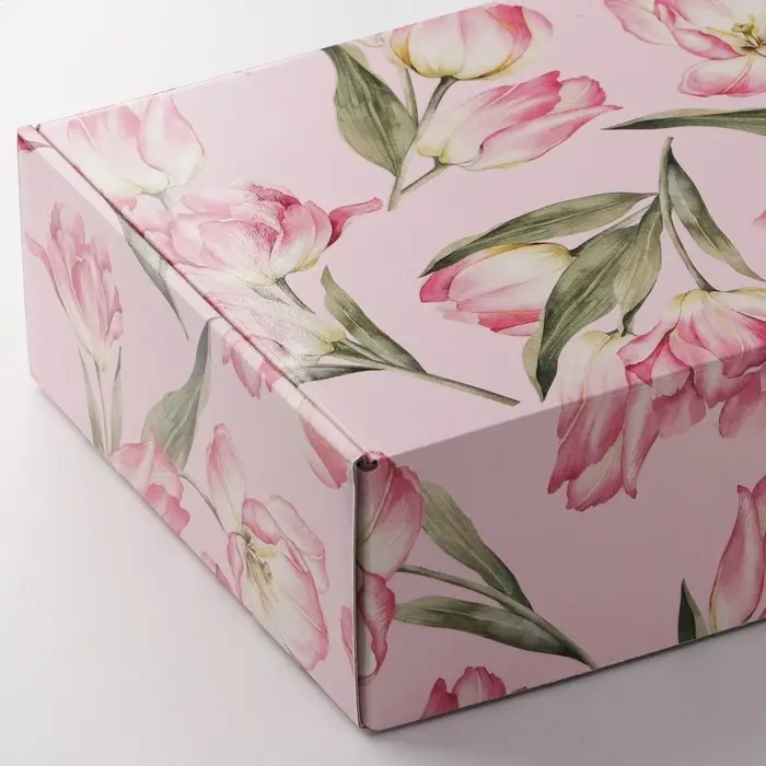 Коробка подарочная складная, упаковка, «Цветы», УФ-лак, 30.5 х 22 х 9.5 см Коробка подарочная складная, упаковка, «Цветы», УФ-лак, 30.5 х 22 х 9.5 см