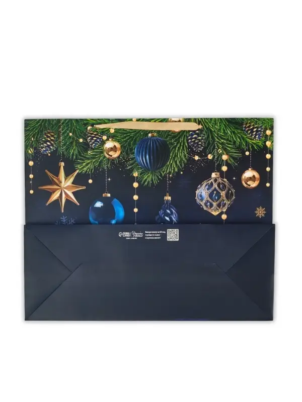 Пакет подарочный ламинированный &laquo;Синий&raquo;, XL 49 &times; 40 &times; 19 см