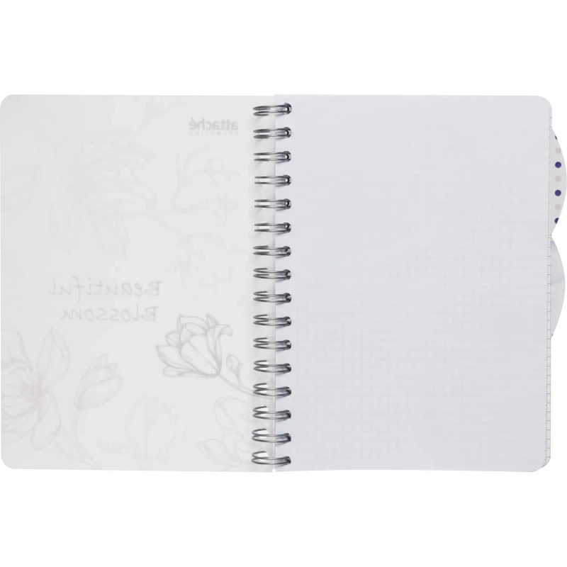 Бизнес-тетрадь А5,140л,кл,спир,плас Attache Selection Flower DreamsBlossom