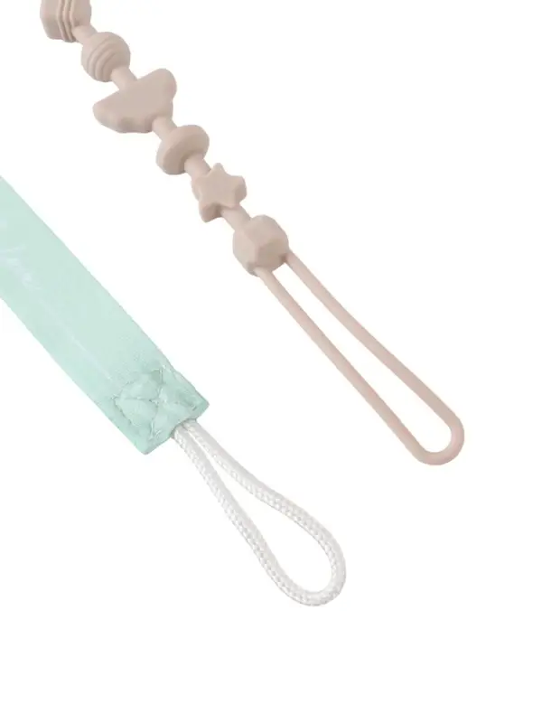 Держатель для соски - пустышки, 2 шт., текстиль и силикон, Mum&Baby