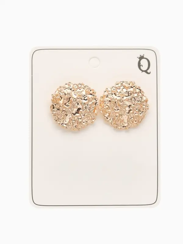 Серьги металл &laquo;Карибы&raquo;, круг, цвет золото