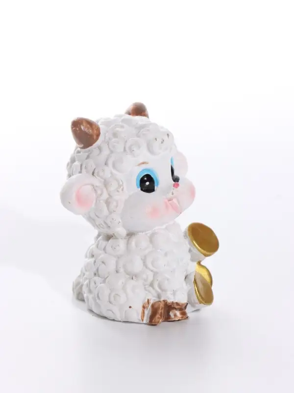 Фигурка полистоун &laquo;Бараш - кудряш с сундуком&raquo;, 4.5&times;3.5&times;4 см, МИКС