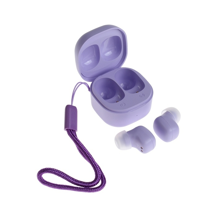 Наушники беспроводные Y6, TWS, вакуумные, BT 5.3, 30/200 мАч, Type-C, подвес, фиолетовые Наушники беспроводные Y6, TWS, вакуумные, BT 5.3, 30/200 мАч, Type-C, подвес, фиолетовые