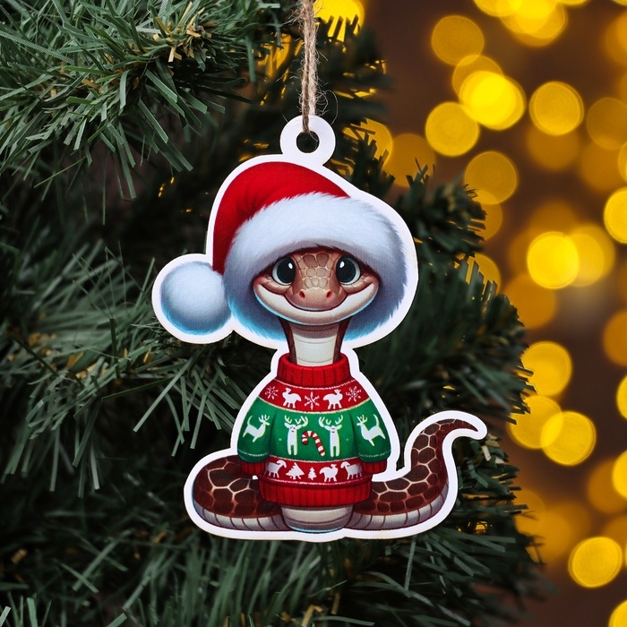 Новый год. Новогоднее украшение 2025 символ года Новый год. Новогоднее украшение 2025 символ года "Змейка 2025" цветное