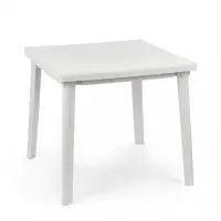 Стол квадратный, 80&times;80&times;74 см, пластиковый, белый