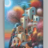 Пакет подарочный ламинированный "Город", S 18 x 23 х 10 см