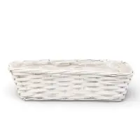 Корзина плетеная (ива)  37 х 15 х 10/30  см белый