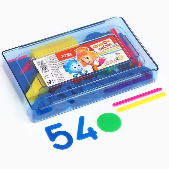 Счётный материал &laquo;Учимся считать&raquo;, 130 элементов в наборе, Фиксики, МИКС