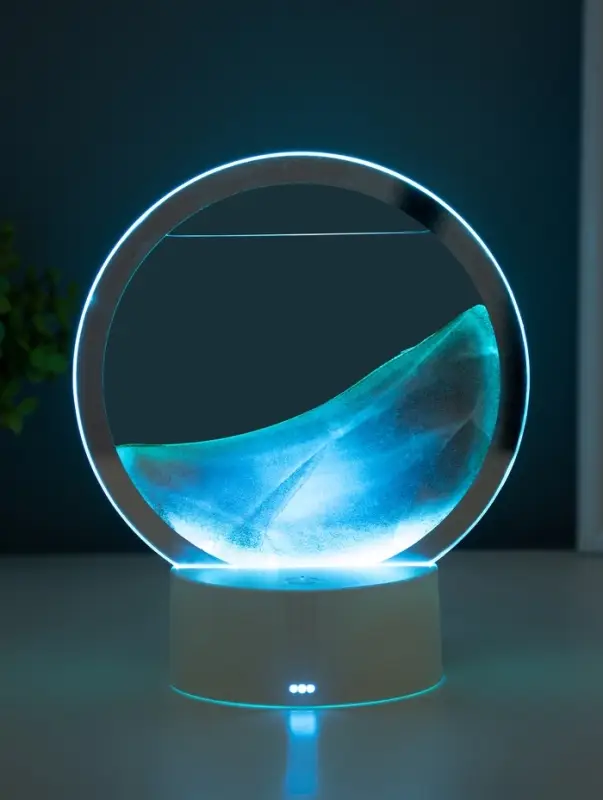 Светильник настольный СТАРТ Sands, LED, 10 Вт, USB, 16&times;16&times;20 см, 3хAA, оранжевый