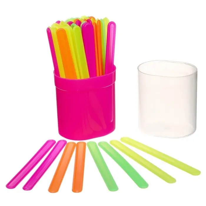 Счетные палочки 50 штук в пенале &laquo;Фонарики&raquo; Calligrata, неоновые, МИКС