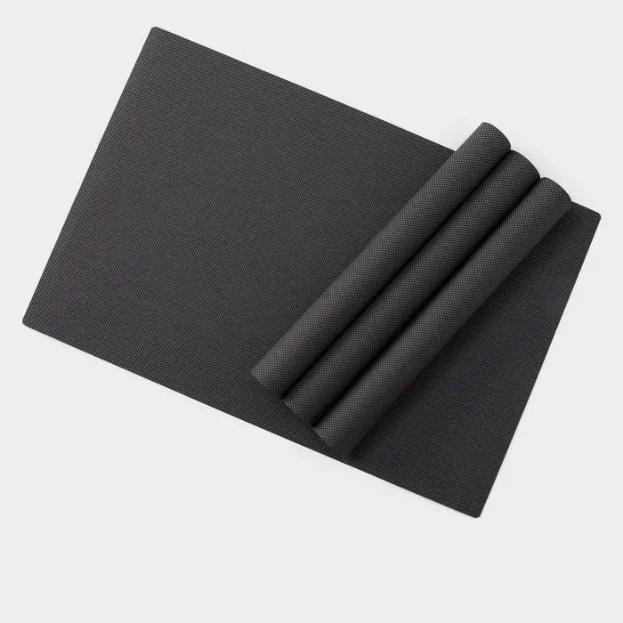 Салфетки сервировочные на стол Доляна, 4 шт., 45&times;30 см, серые