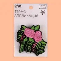 Термоаппликация «Цветы», 7.5×5.5 см, разноцветная