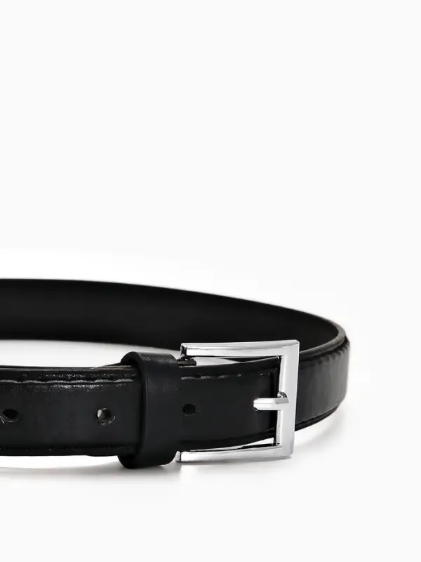 Ремень детский, ширина 2.2 см, винт, пряжка металл, чёрный