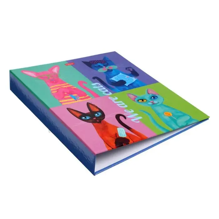 Папка на 2 кольцах А5  Папка на 2 кольцах А5 "Мы кошки", твёрдая обложка, глянцевая ламинация